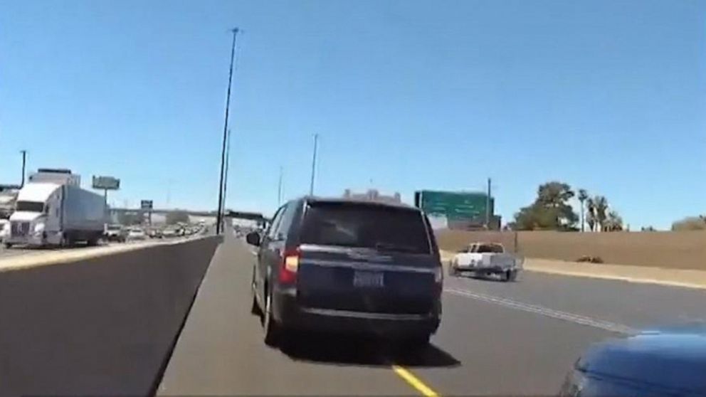 PHOTO: The Nevada Highway Patrol pulled over a hearse in an HOV lane on Monday, July 1, 2019, after the driver said he thought a dead body counted as a passenger. 
