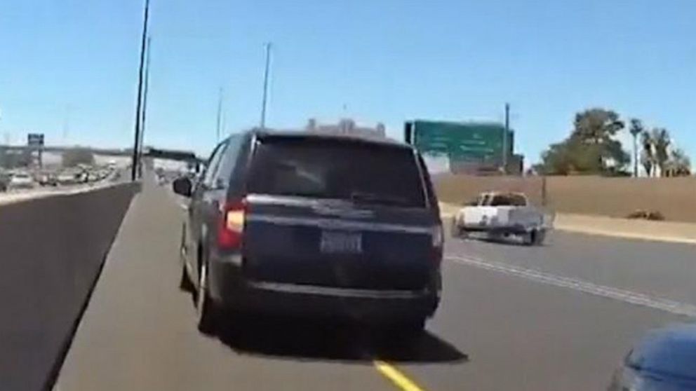 PHOTO: The Nevada Highway Patrol pulled over a hearse in an HOV lane on Monday, July 1, 2019, after the driver said he thought a dead body counted as a passenger. 