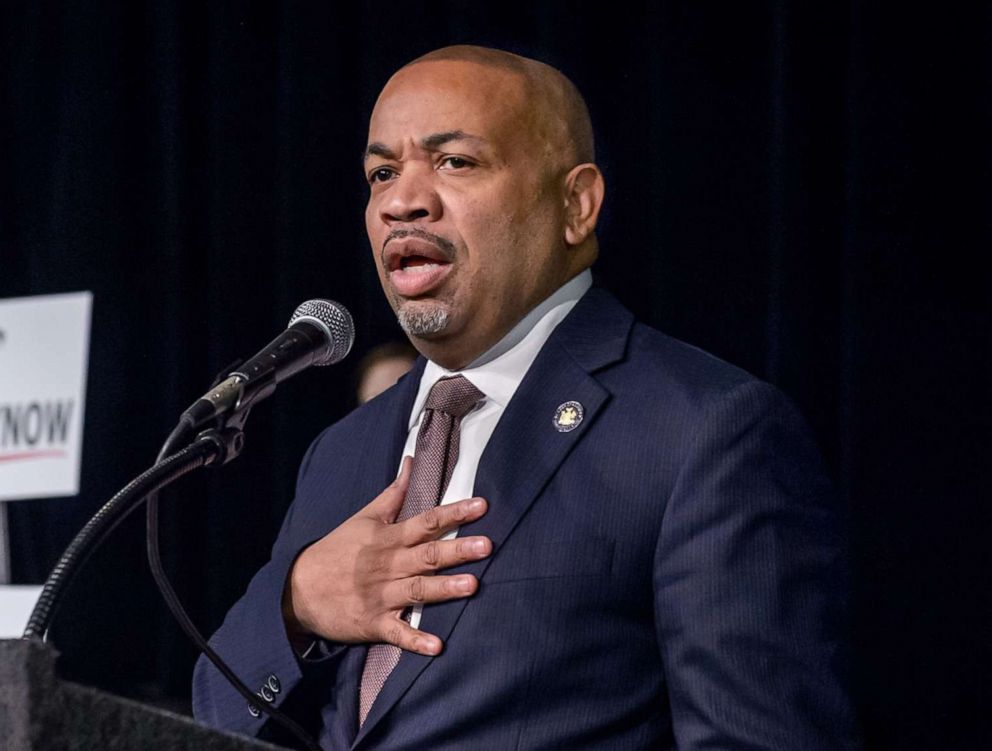 PHOTO: New York State Assembly Speaker Carl Heastie speaks at an event in Albany, N.Y., Feb. 2, 2020.