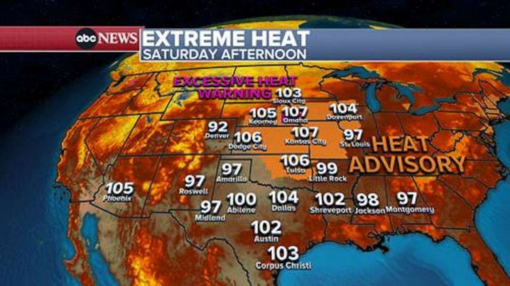 PHOTO: Extreme Heat map