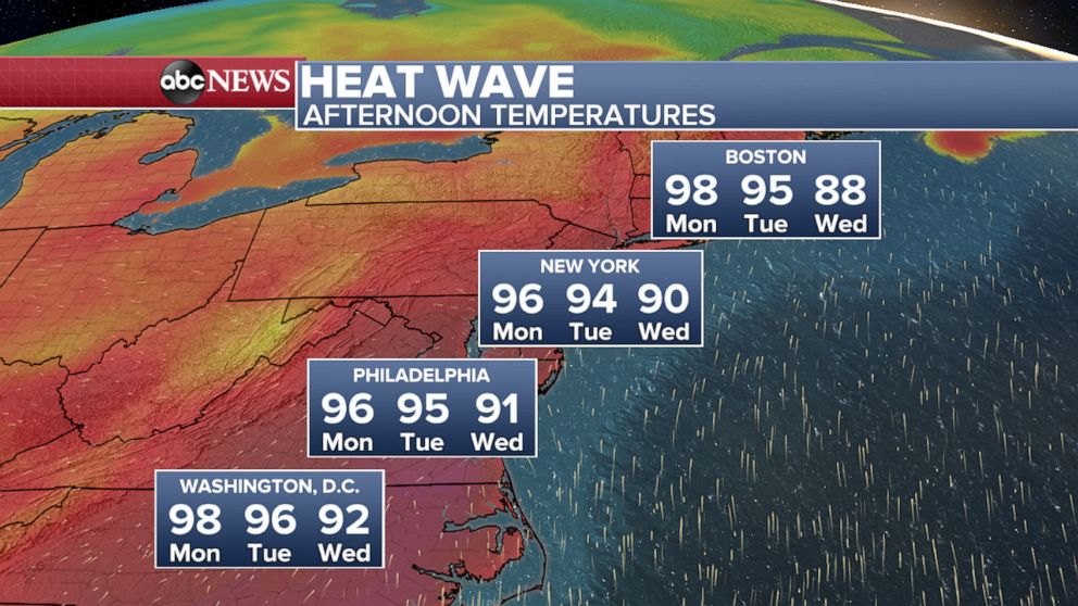 PHOTO: Heat Wave weather map, July 26, 2020.