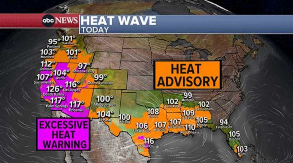 PHOTO: Heat wave graphic