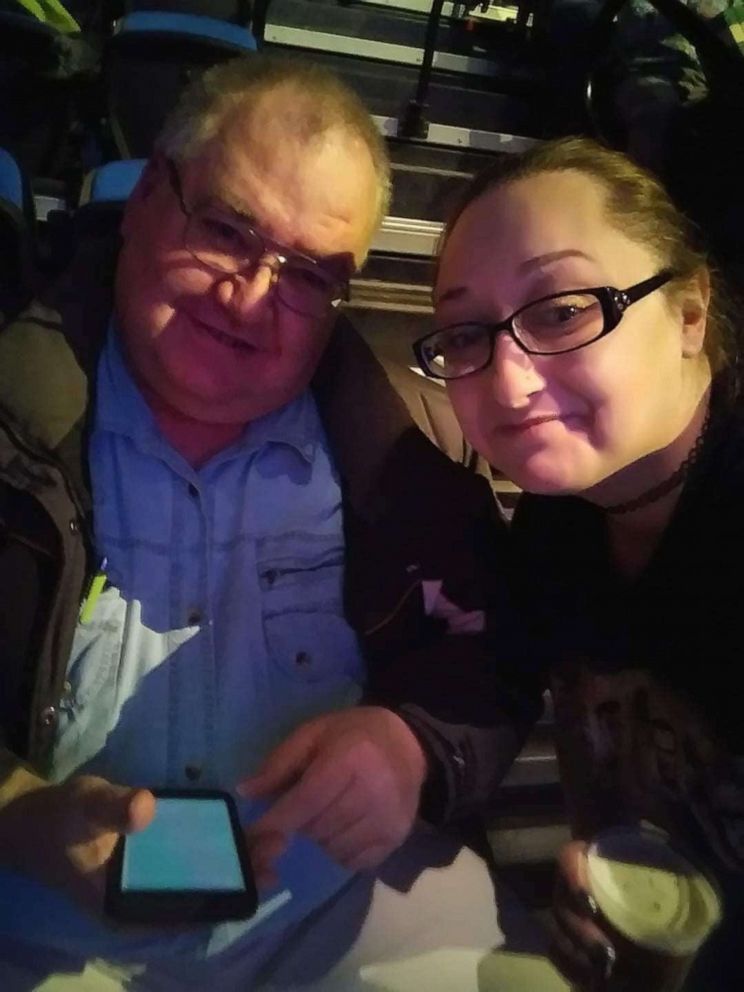 PHOTO: Heather Robinson with her adoptive father Don Robinson.