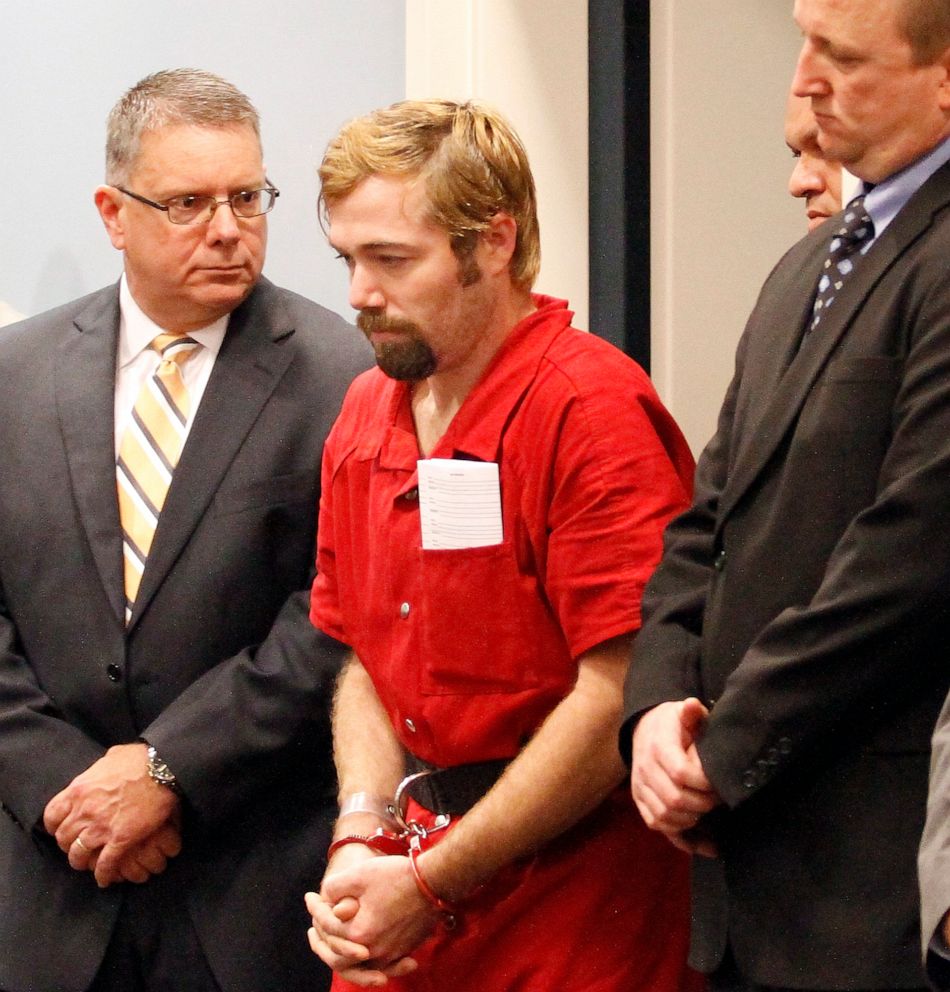 PHOTO: Sidney Moorer is brought in for a hearing at J. Reuben Long Detention Center in Conway, S.C. Feb. 24, 2014.