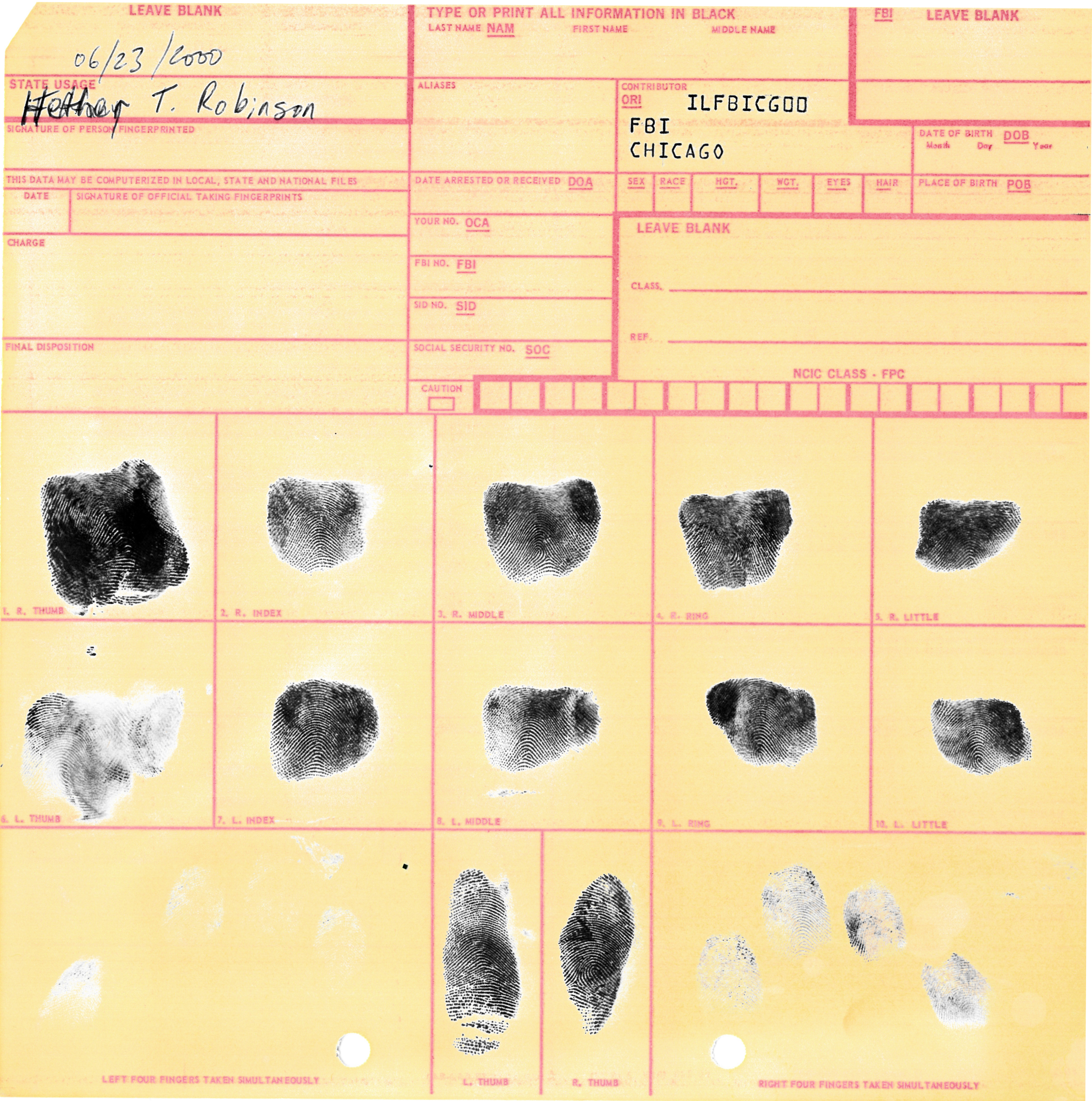 PHOTO: Matching fingerprints, then a DNA test confirmed Heather Robinson was Lisa Stasi’s missing child.