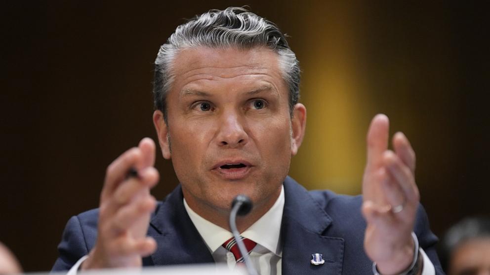 PHOTO: Defense Secretary Pete Hegseth testifies at a Senate Appropriations Committee hearing, July 21, 2026, on Capitol Hill in Washington.