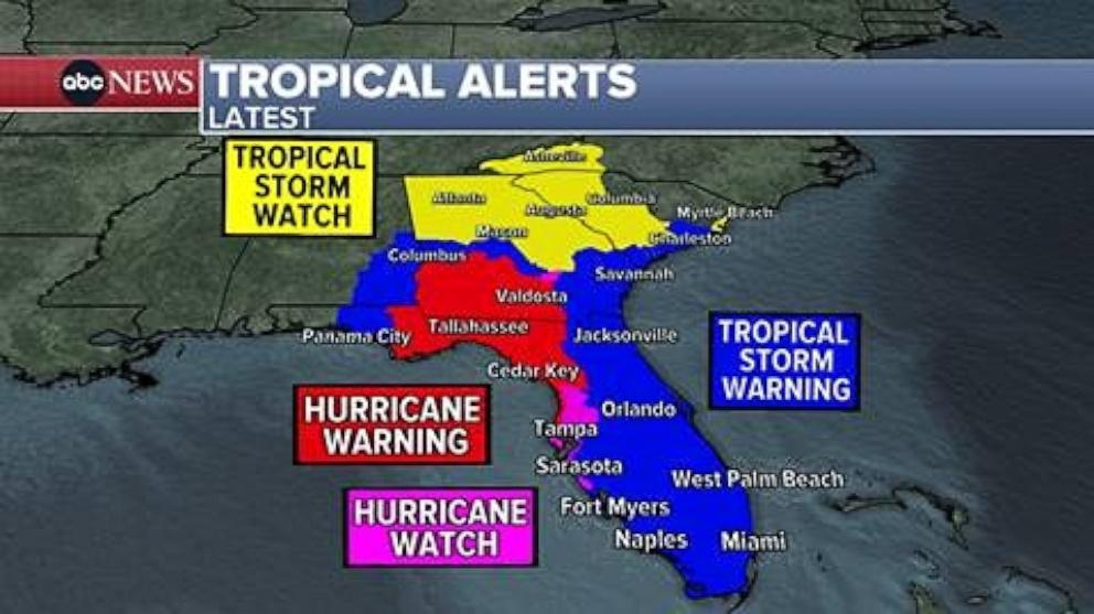 PHOTO: Hurricane Helene latest tropical alerts