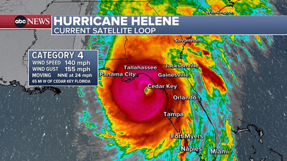 PHOTO: Helene satellite image