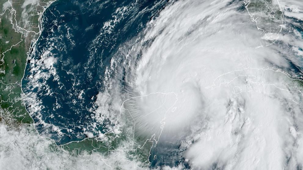 PHOTO: Hurricane Helene is taking aim at Florida, where it's forecast to make landfall along the Big Bend area as a hurricane on Thursday.