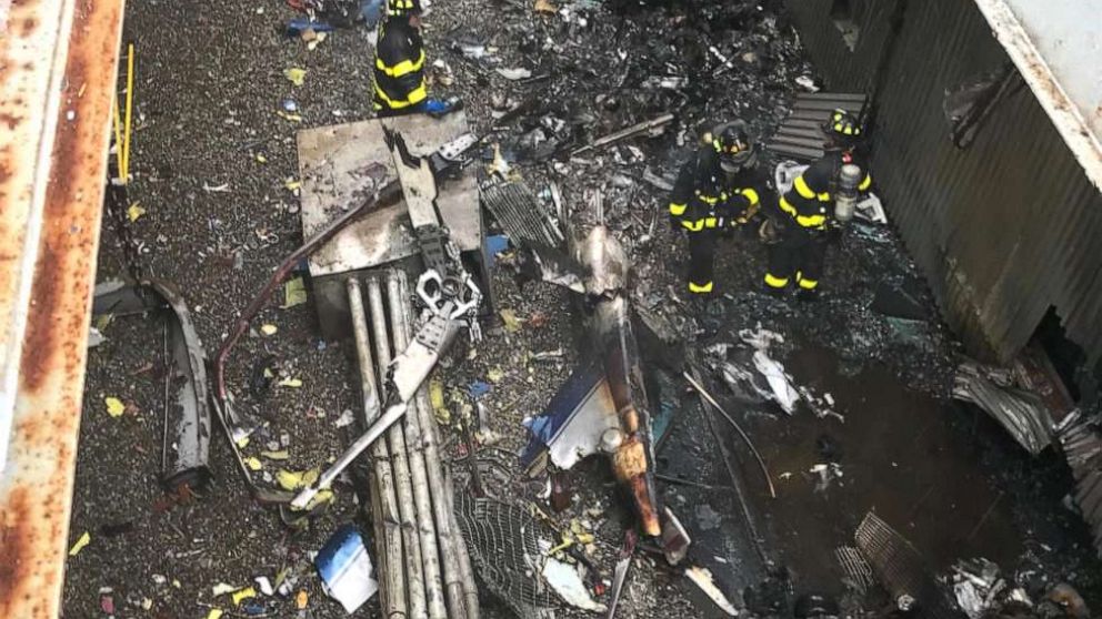 VIDEO:  Helicopter crashes into NYC skyscraper, killing pilot