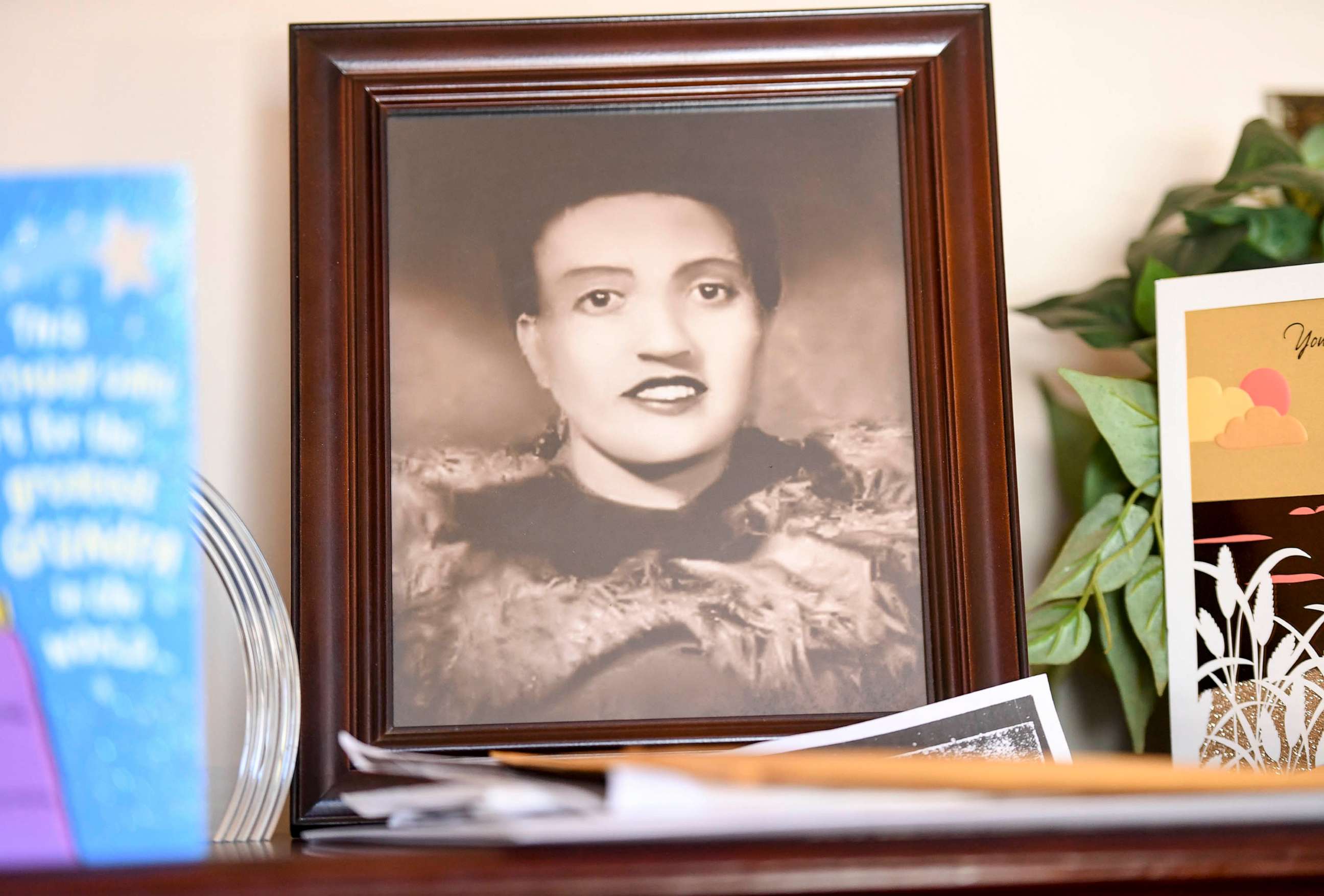 PHOTO: FILE - A photo of Henrietta Lacks, sits in the living room of her grandson, Ron Lacks, 57, n Baltimore, MD, March 22, 2017.