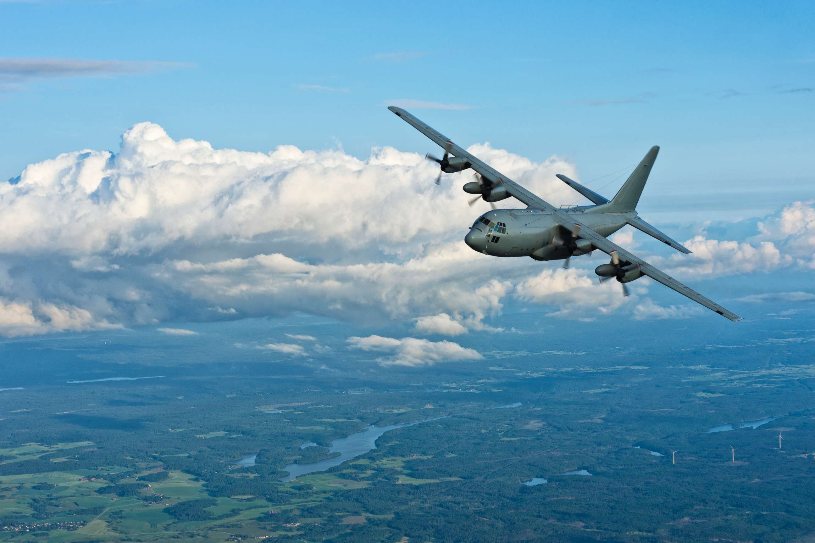 PHOTO: An undated stock photo of a C-130 military plane. 