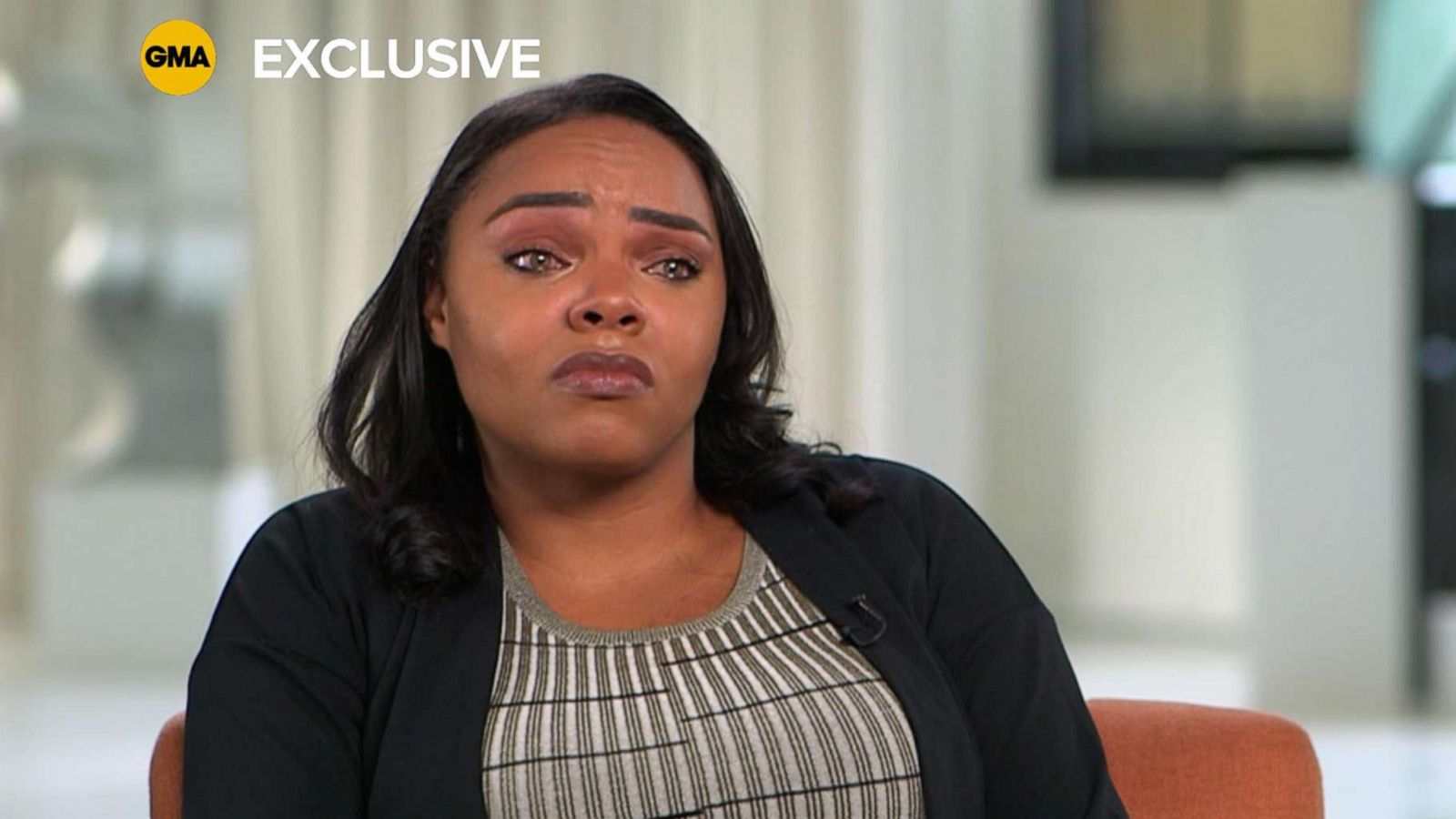 PHOTO: Shayanna Jenkins, the fiancee of the late Aaron Hernandez speaks with ABC News.