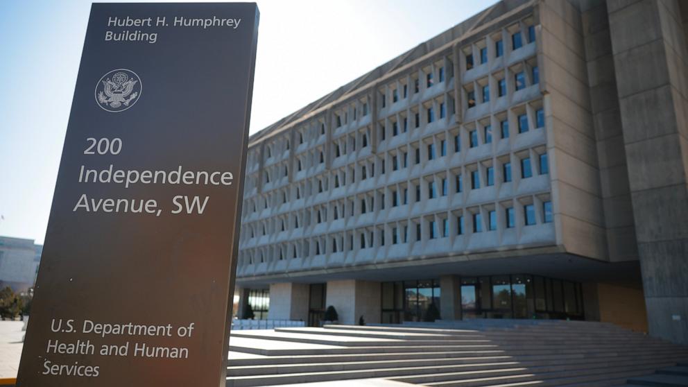 PHOTO: The U.S. Department of Health and Human Services building, Mar. 27, 2025 in Washington.