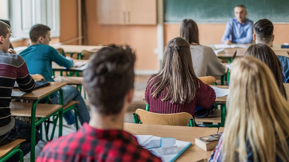 PHOTO: High School kids in class in an undated stock photo.