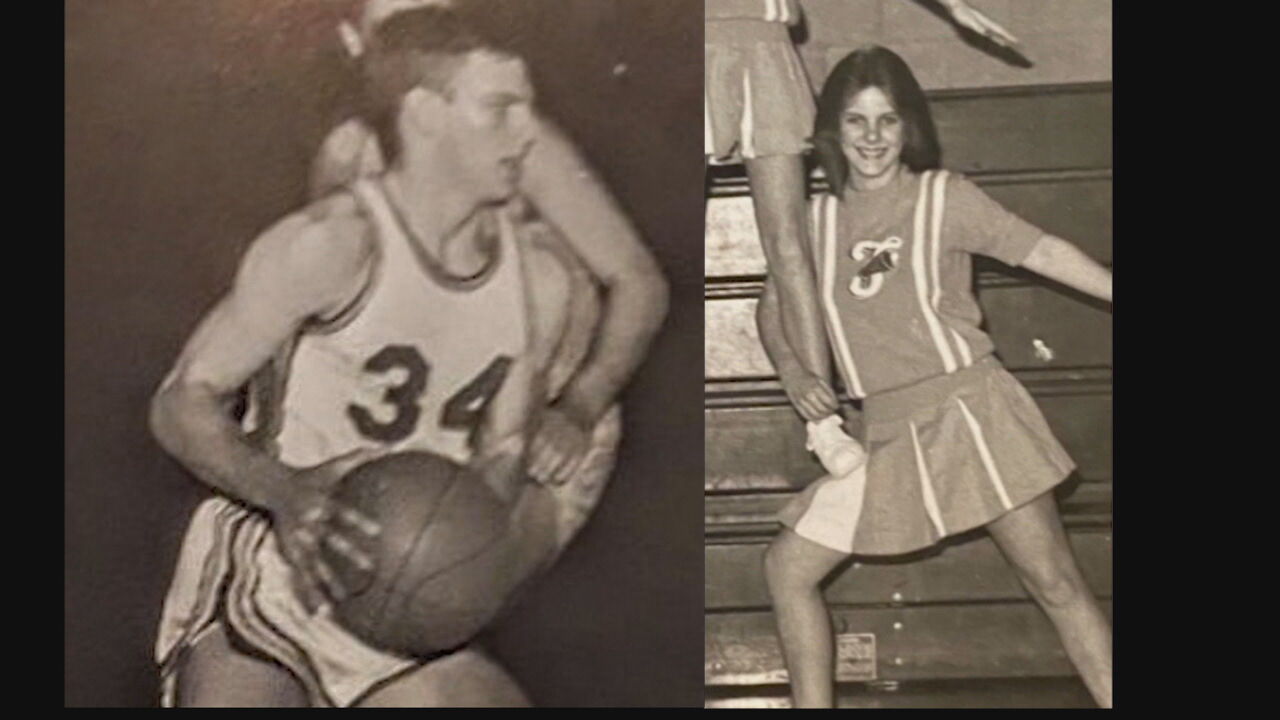 PHOTO: Joe Cougill and Donna Horn in high school in the later 60s. 
