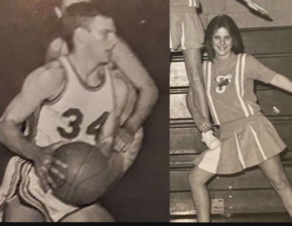 PHOTO: Joe Cougill and Donna Horn in high school in the later 60s. 