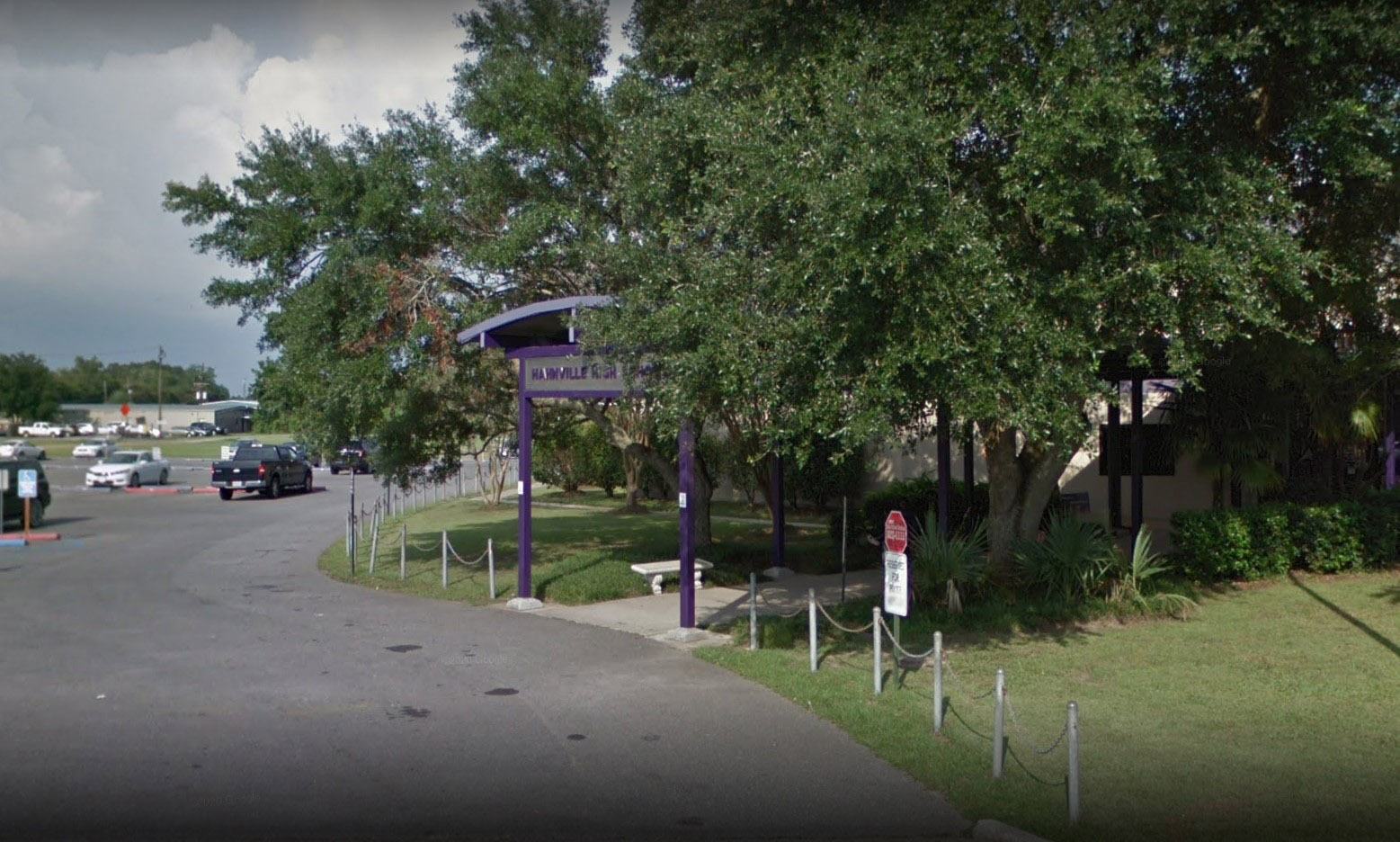 PHOTO: Hanhville High School in Louisiana is seen in a Google Maps Street View in 2016.