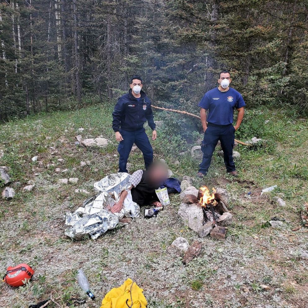 PHOTO: A hiker was found after he went missing for 14 days in the Santa Fe National Forest in Los Alamos, N.M., Aug. 17, 2020.