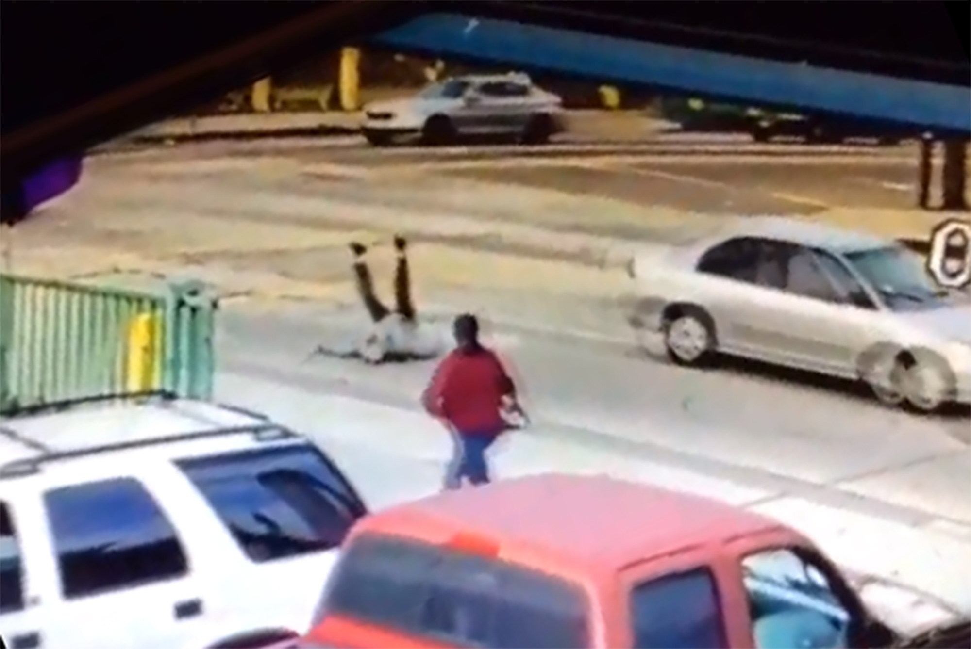 PHOTO: Video released by Los Angeles Police Central Traffic Division shows a hit-and-run incident that took place in the Boyle Heights neighborhood of Los Angeles, Jan. 30, 2019.