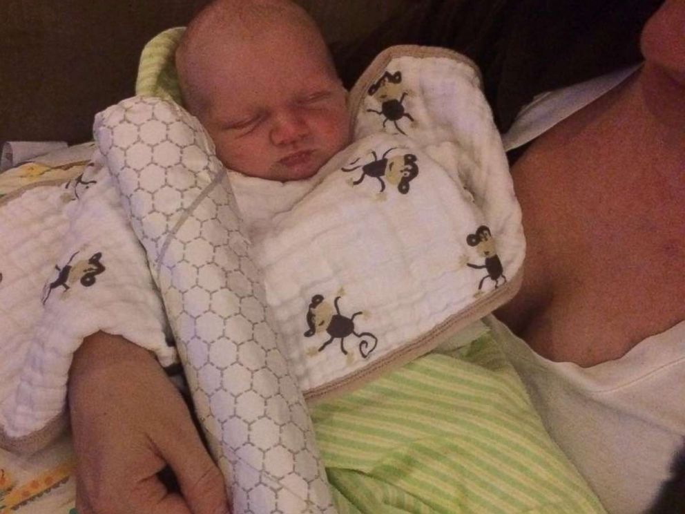 Brad Williams used a cheesesteak to show how big his son, Lucas, was just after birth. It became a tradition as he grew.
