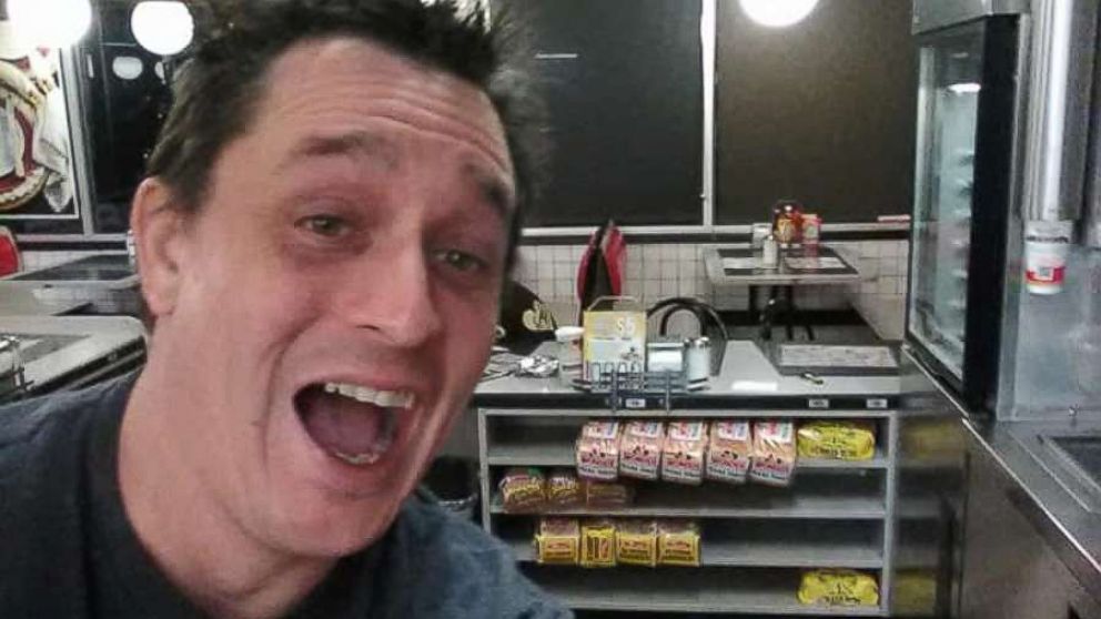 Alex Bowen cooked up his own meal at an empty Waffle House in West Columbia, S.C.