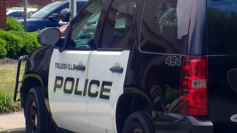 PHOTO: Police vehicle outside Hobby Lobby in Trussville, Ala., where an African-American man claims employee racially profiled him and called the police because he vaguely looked like a suspect in a check cashing scheme.