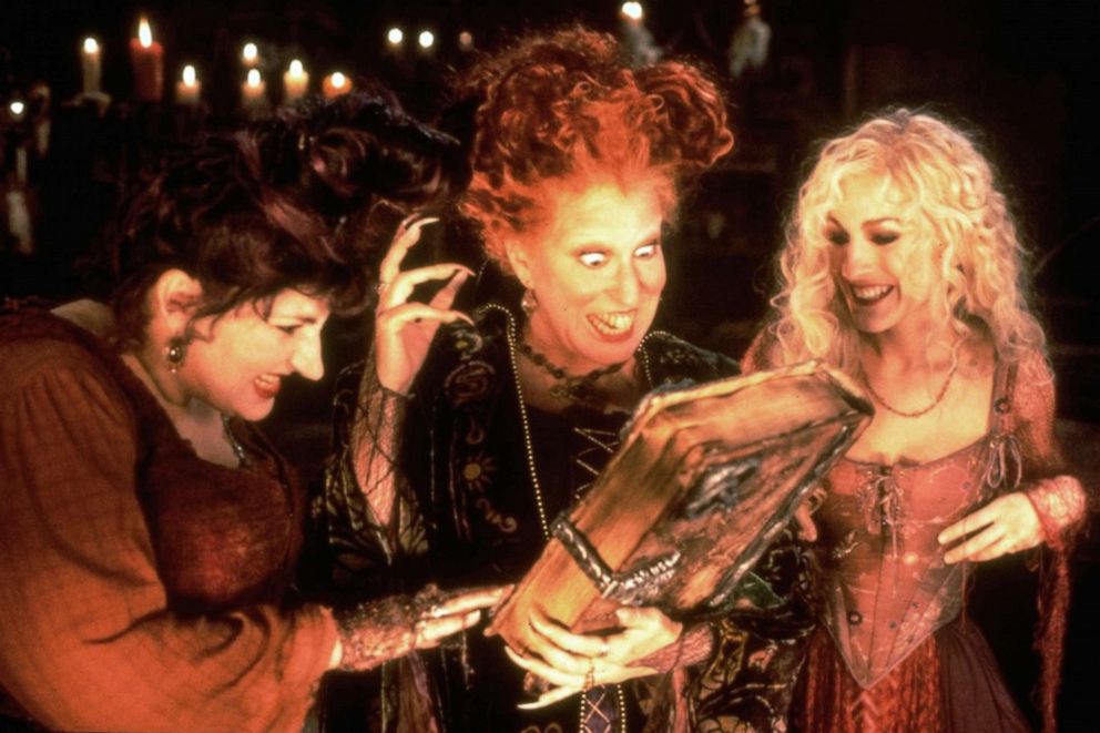 PHOTO: The Sanderson Sisters are 17th century witches who were conjured up by unsuspecting pranksters in present-day Salem, in the movie, "Hocus Pocus." 