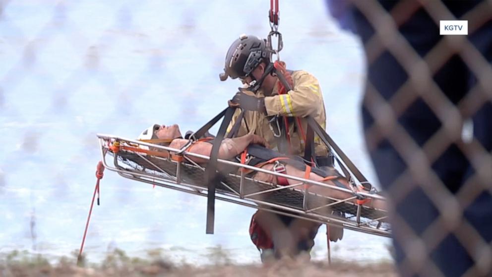 VIDEO: Man rescued after being trapped for days in hole 