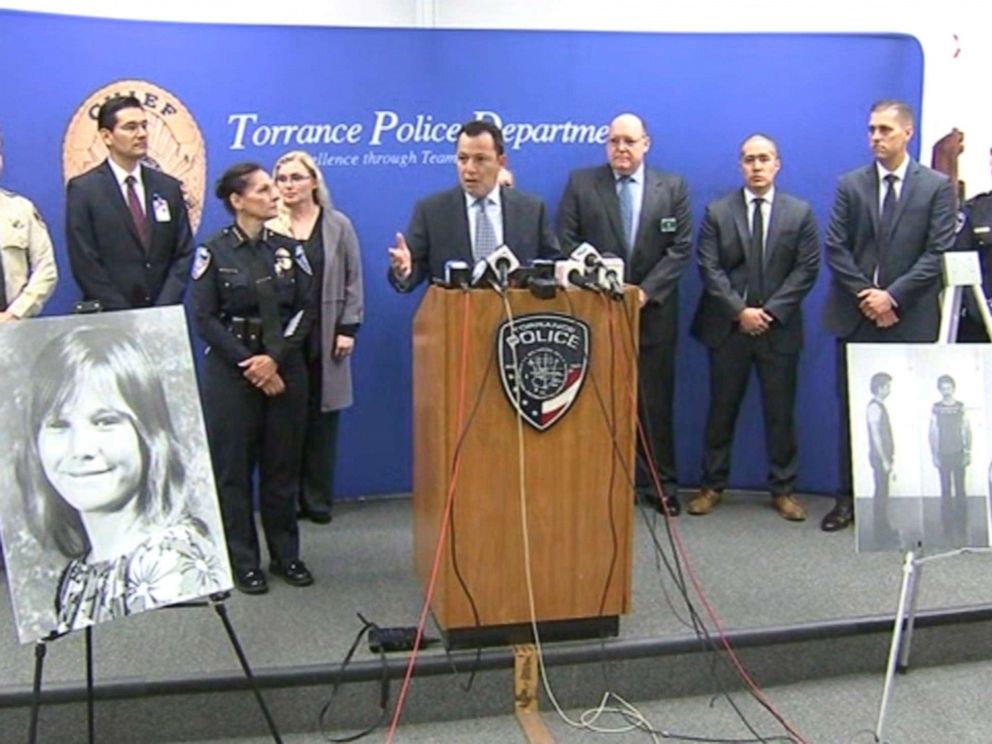 PHOTO: The Torrance Police Department holds a press conference on the Terri Lynn Hollis cold case, Sept. 11, 2019.