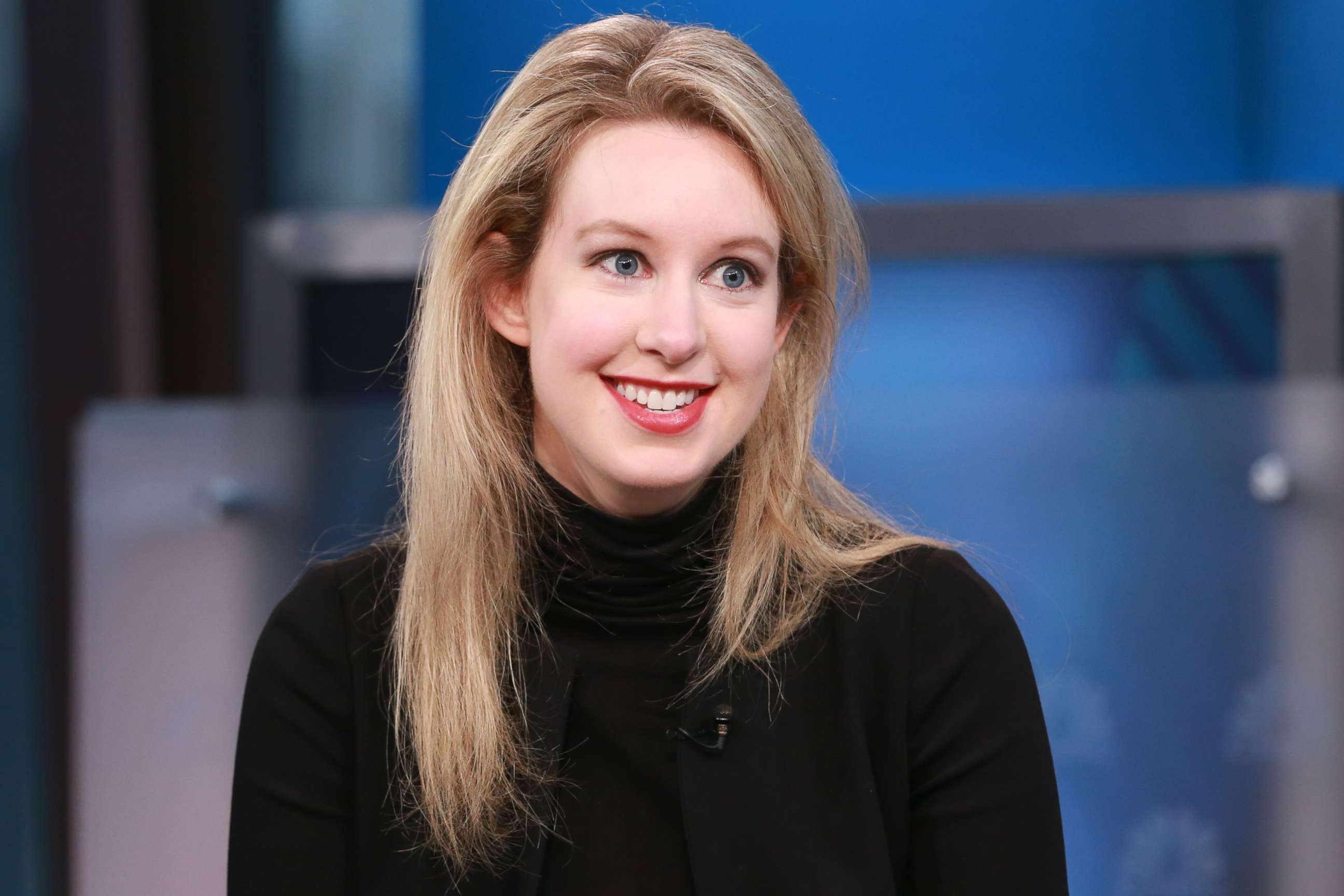 PHOTO: Elizabeth Holmes, Theranos CEO and the world's youngest self-made female billionaire, in an interview, Sept. 29, 2015. 