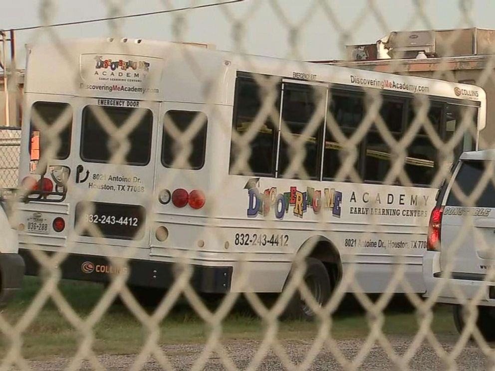 PHOTO: A 3-year-old boy left unattended in a blistering-hot daycare bus for at least three-and-a-half hours has died in Houston.