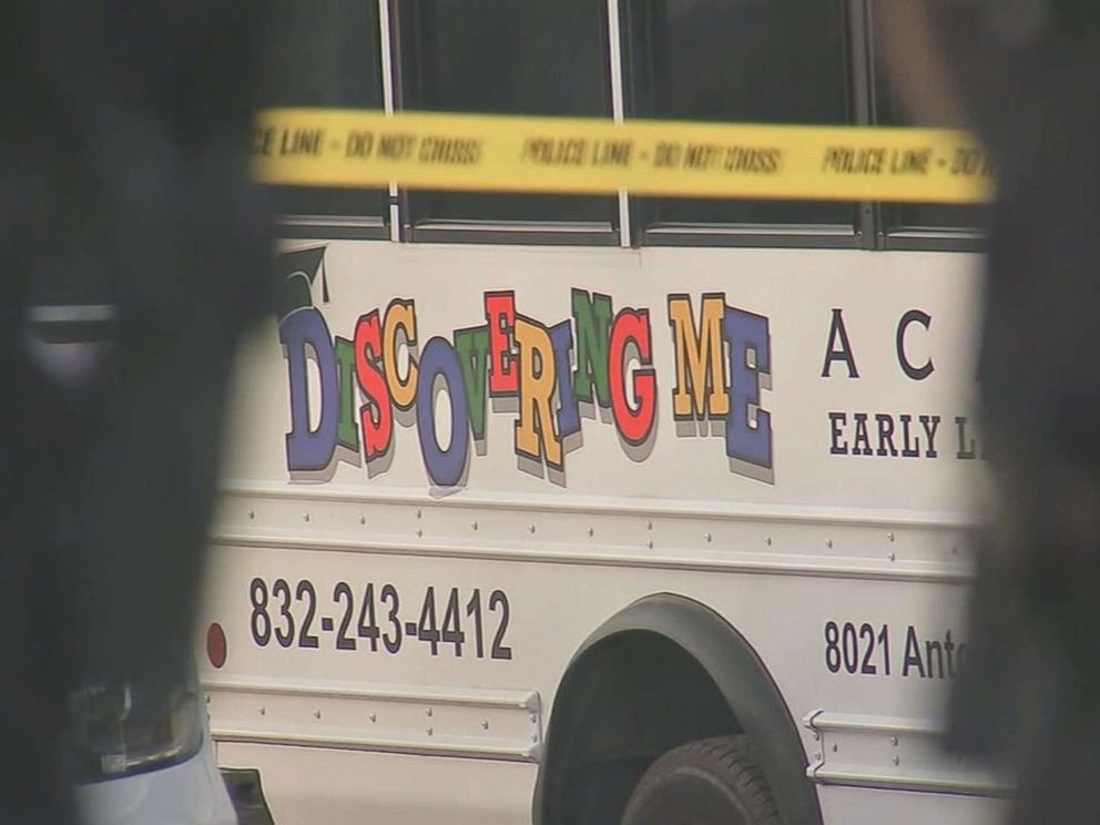 PHOTO: A 3-year-old boy left unattended in a blistering-hot daycare bus for at least three-and-a-half hours has died in Houston.