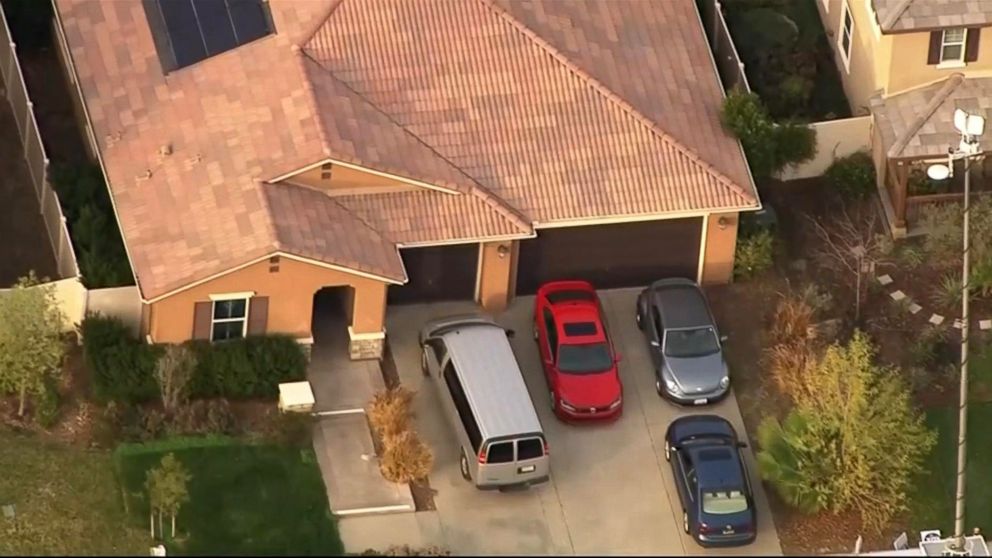 PHOTO: An investigation is underway in Perris, Calif., after 13 siblings ages 2 to 29 were allegedly held captive in a home, some shackled to their beds with chains and padlocks, authorities said.