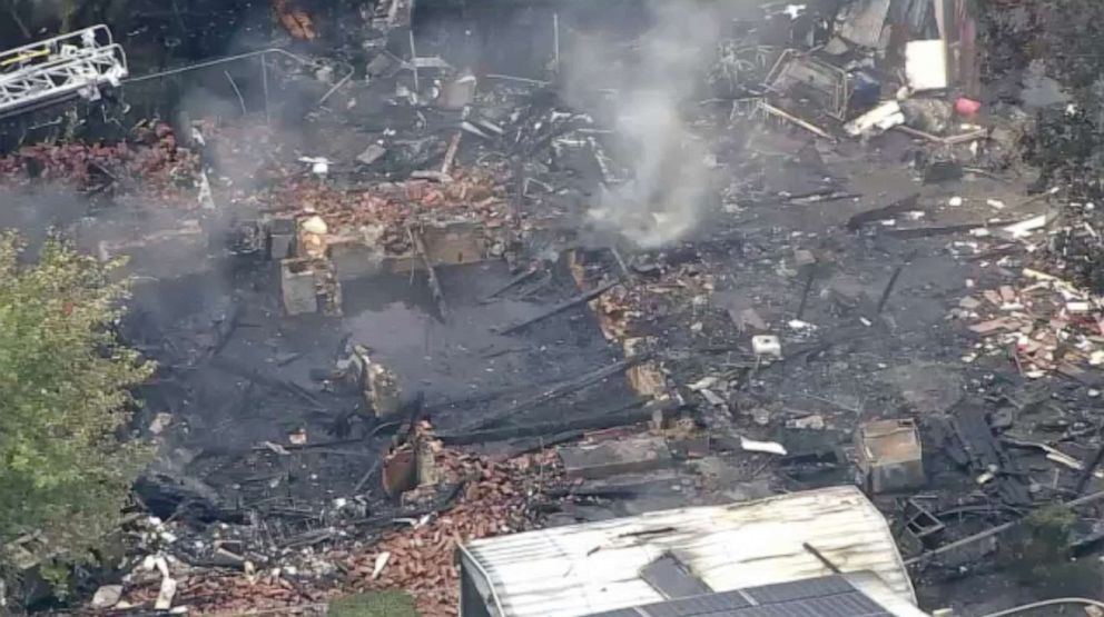 PHOTO: The scene of a home explosion in Buena, New Jersey, Aug. 3, 2023.