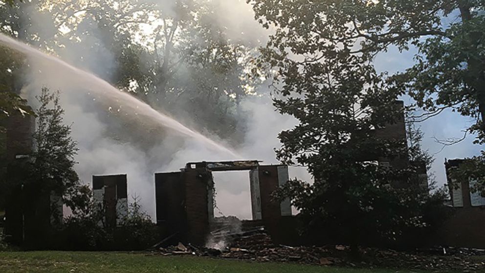 PHOTO: A Nashville Fire Department captain’s home caught fire, Sept. 5, 2017 in  White Bluff, Tenn.