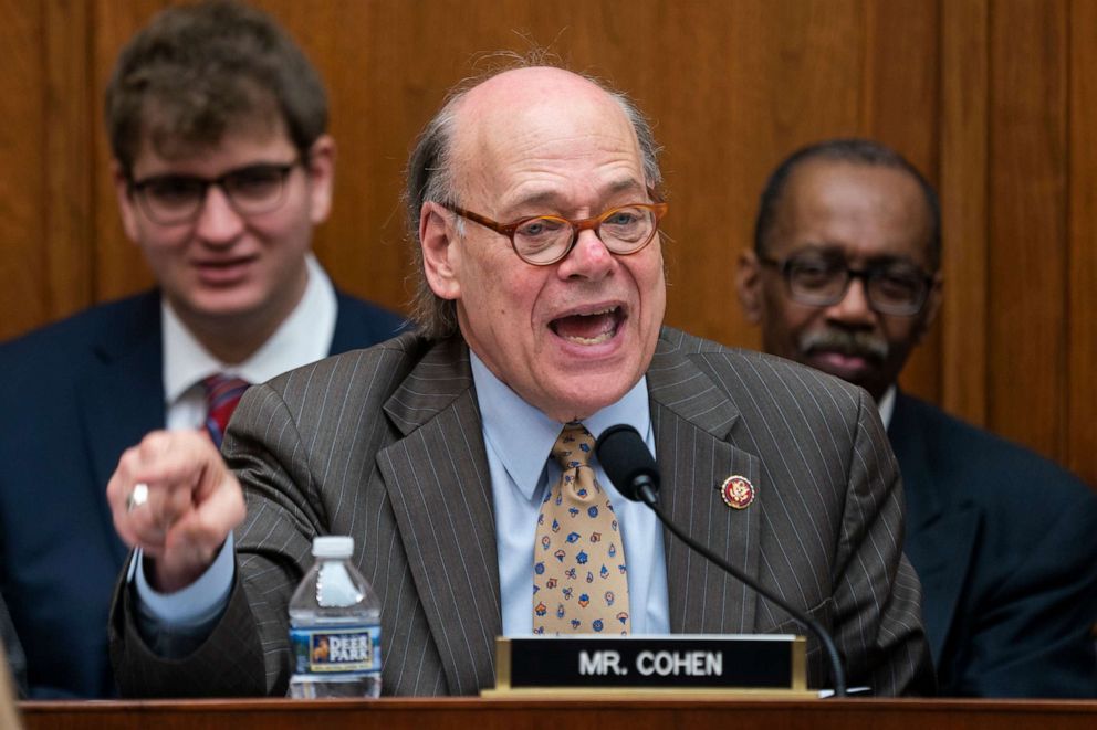 PHOTO: Democratic Representative from Tennessee, Steve Cohen speaks at a House Judiciary Committee markup meeting to hold Attorney General William Barr in contempt of Congress in the Rayburn House Office Building in Washington, May 8, 2019.