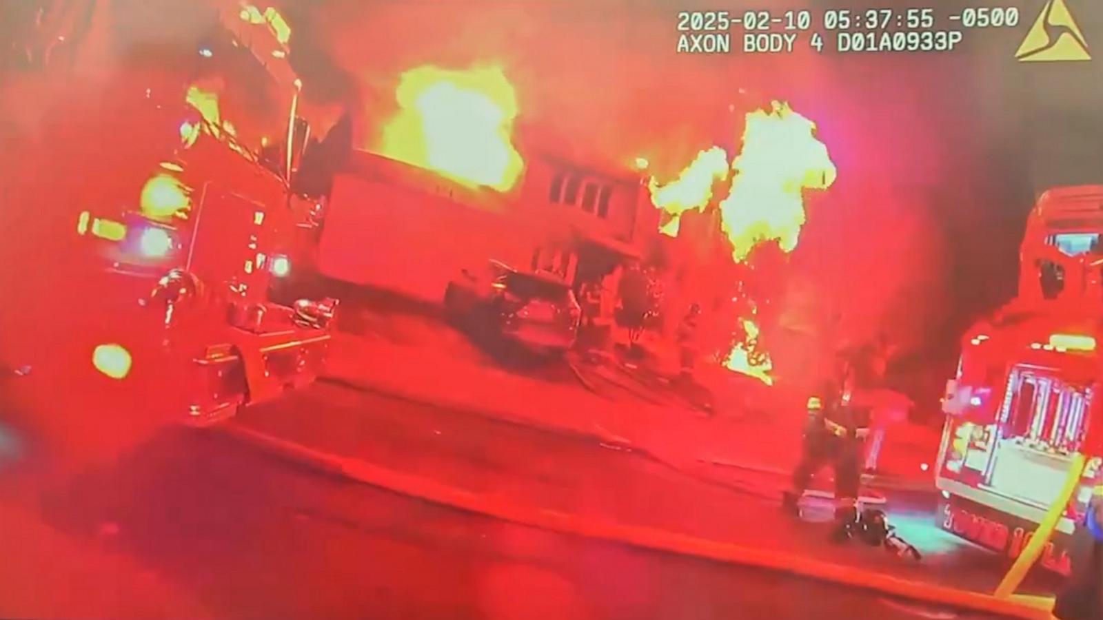 Man arrested after driving over 700 miles to set fire to home: Police ...