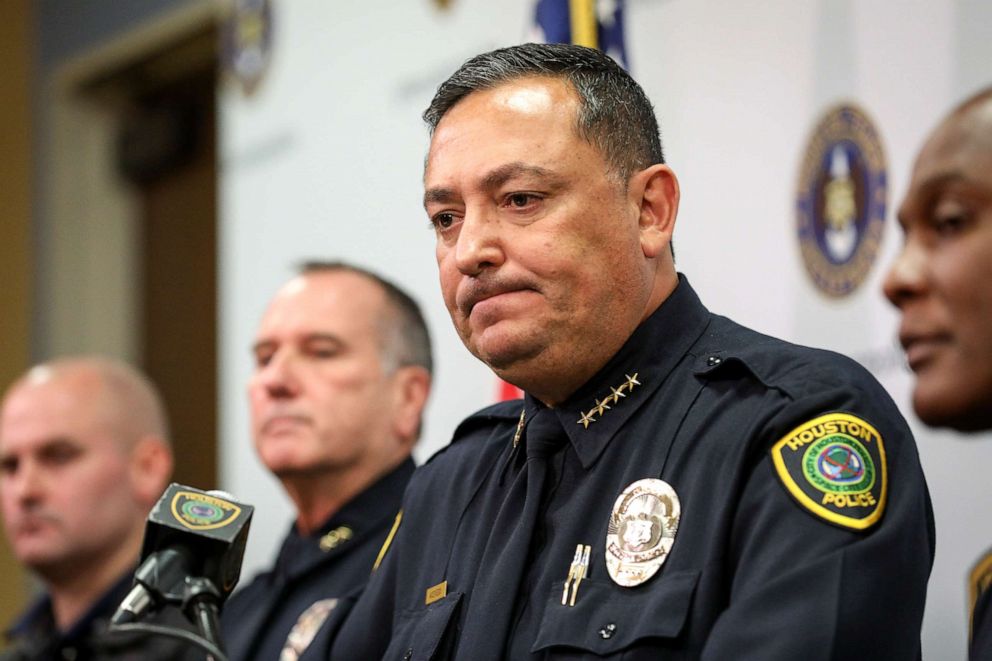 PHOTO: Houston Police Chief Art Acevedo speaks during a press conference at HPD headquarters on Nov. 20, 2019, in Houston.