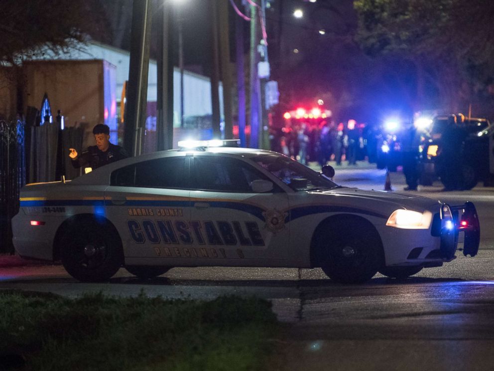 PHOTO: Law enforcement personnel work at the scene of a shooting where five Houston police officers were reported shot, Jan. 28, 2019, in Houston, Texas.