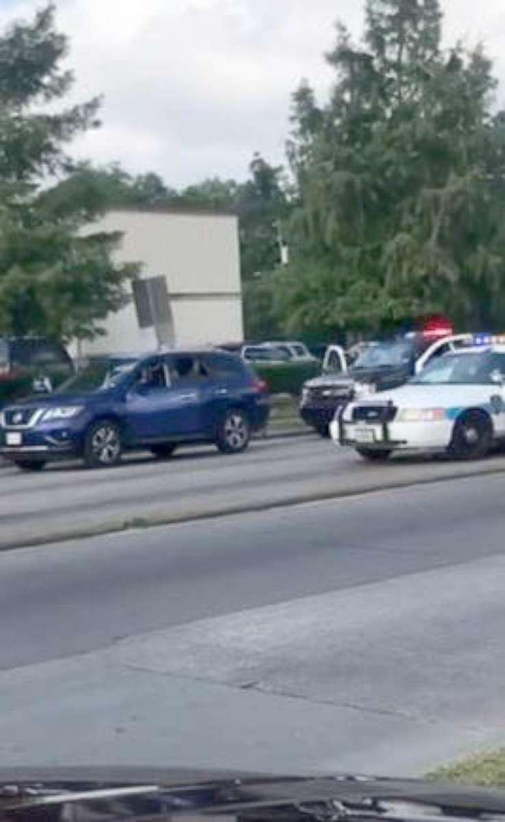PHOTO: Houston police officers are now under investigation after an officer was recorded ordering four individuals to exit a vehicle.