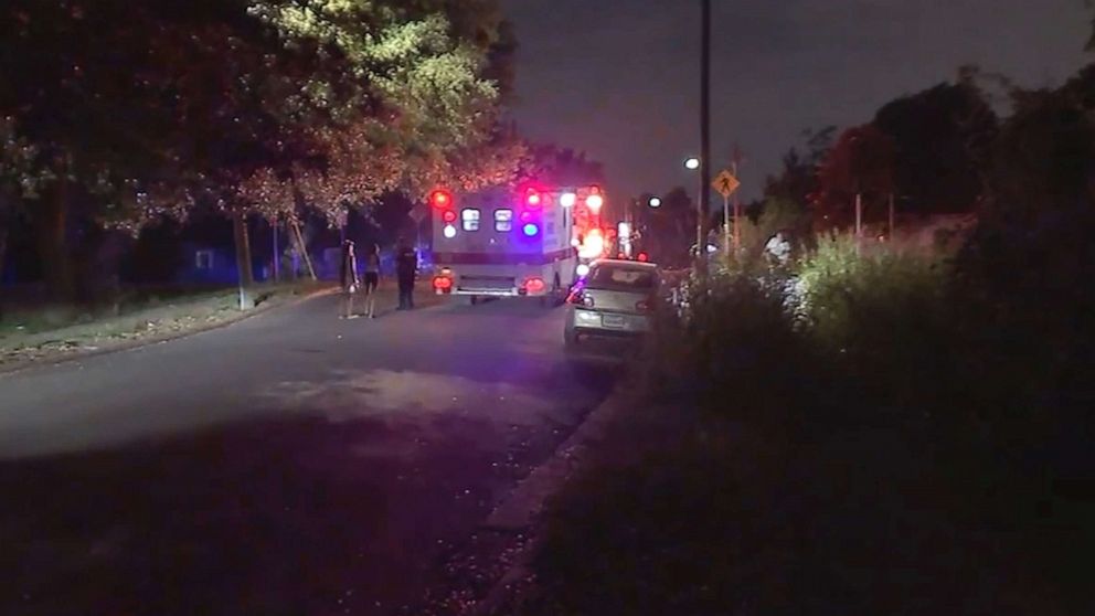 PHOTO: First responders on the scene near the Columbia Tap Bike Trail in Houston, where a spate of robberies have occurred in the past few weeks.