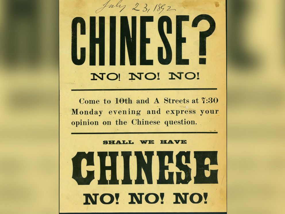 PHOTO: A handbill for an anti-Chinese rally held on July 23, 1892 in Takoma, Wash.