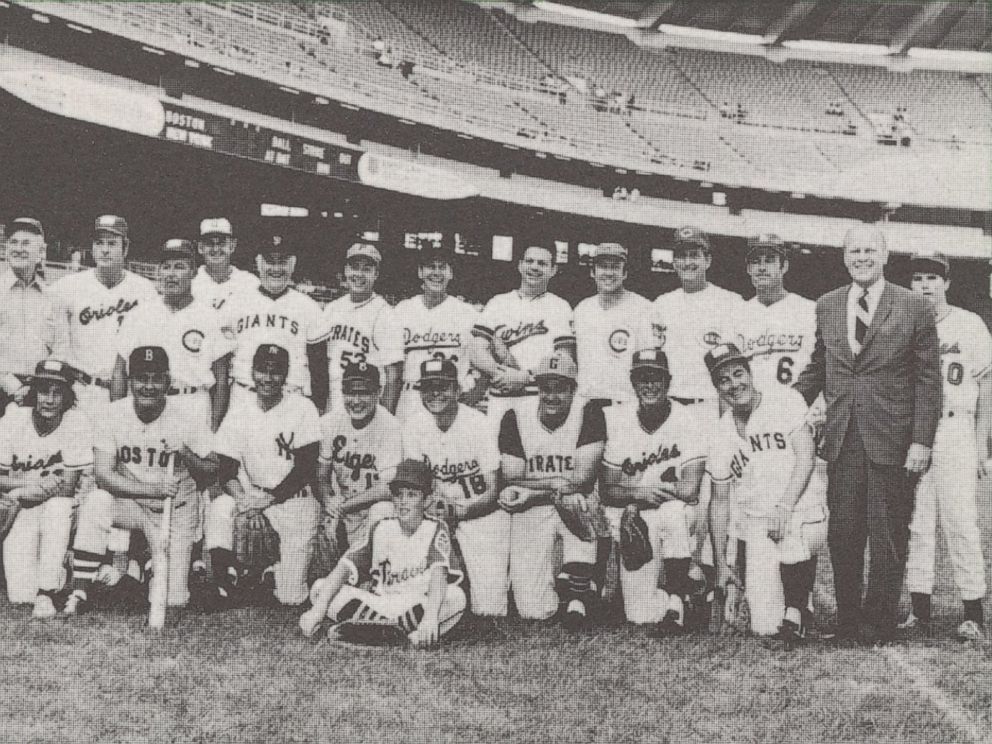 PHOTO: In 1972, Sears, Roebuck and Co. introduced a complete set of trading cards for the Congressional Baseball Game. Democrats and Republicans were shown on individual cards and in a team photo. 