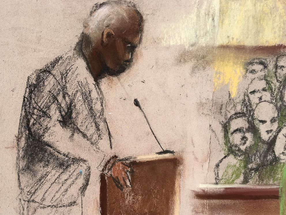 PHOTO: Melvin Graham, brother of slain churchgoer Cynthia Hurd, is depicted speaking to Dylann Roof in court in Charleston, S.C., Jan. 11, 2017.
