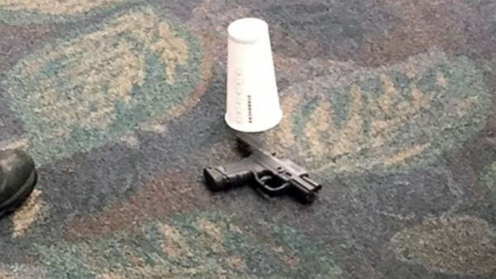 PHOTO: According to an eyewitness, pictured is a gun used in the deadly shooting at the Fort Lauderdale airport, Jan. 6, 2017.