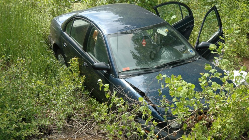 PHOTO: Ira Yarmolenko's car is pictured in the area where her body was found.
