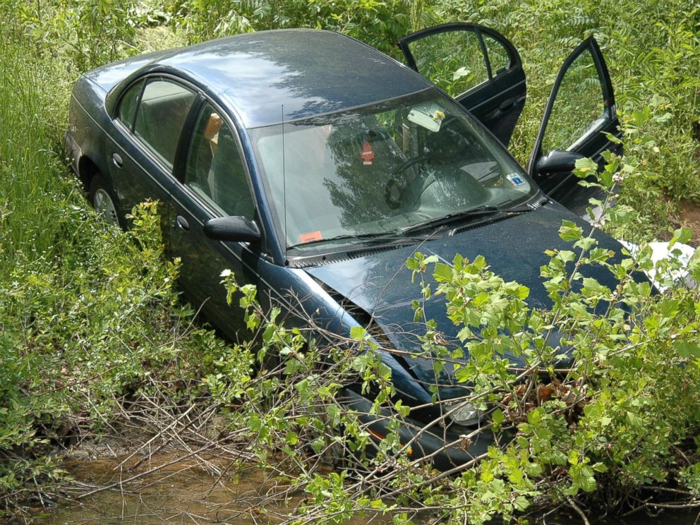 PHOTO: Ira Yarmolenkos car is pictured in the area where her body was found.