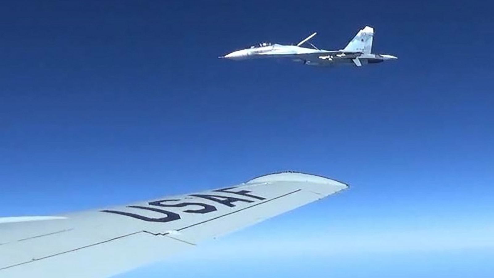 Pentagon: Russian Flanker Had Near Miss With U.S. Air Force Jet