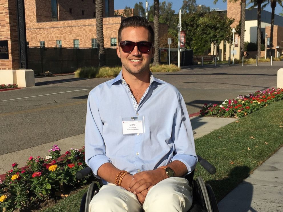 PHOTO: Marty OConnor, 29, received his MBA from Chapman University.